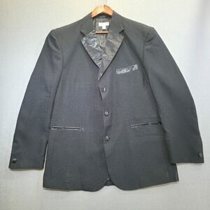 Sean Ray Men's Black 3 Button Tuxedo Jacket Size 42/35